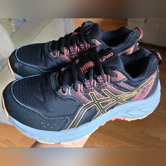 Asics Gel Venture 9 Black Women's Running Shoes, Sz 6 - Picture 1 of 8